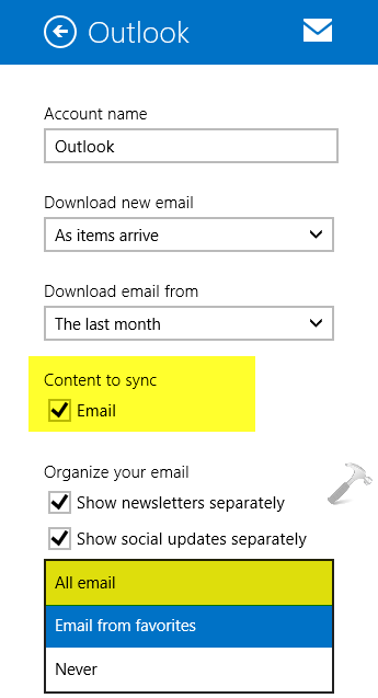 [FIX] No New Email Notifications From Mail App In Windows 8.1